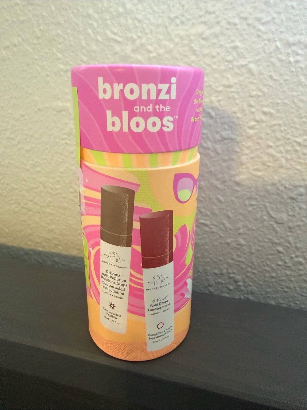 Drunk Elephant Bronzi and the Bloos Tube - Pink, Yellow & Brown